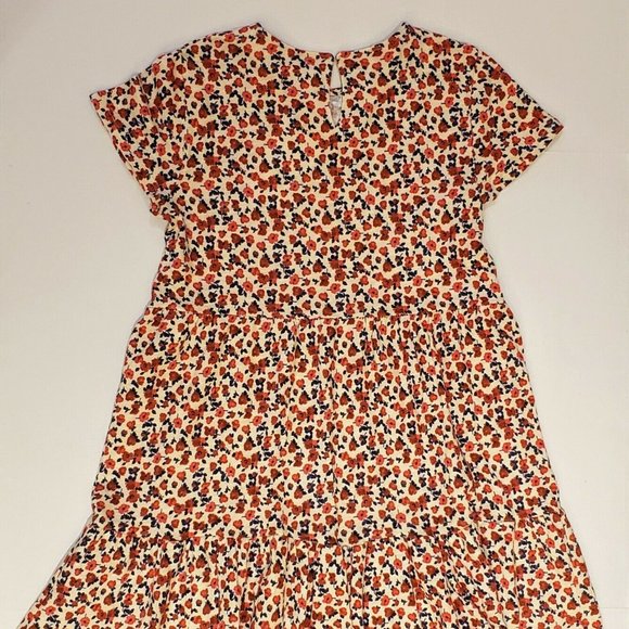 NWT ZARA KIDS TIERED FLORAL DRESS - SIZE 11 12 - SHORT SLEEVE - Picture 5 of 5